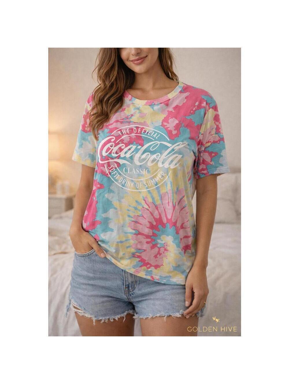 Coca-Cola Classic Tie-Dye T-Shirt Size Large